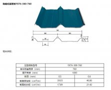 YX-76-380-760型彩鋼壓型闆